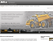 Tablet Screenshot of bellequipment.de